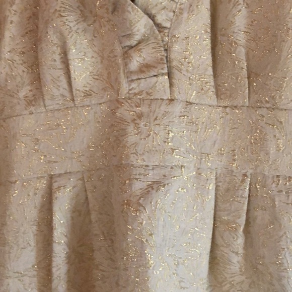 Gold and cream brocade dress - Picture 4 of 4